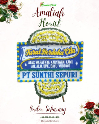 Papan Bunga Duka di Sario